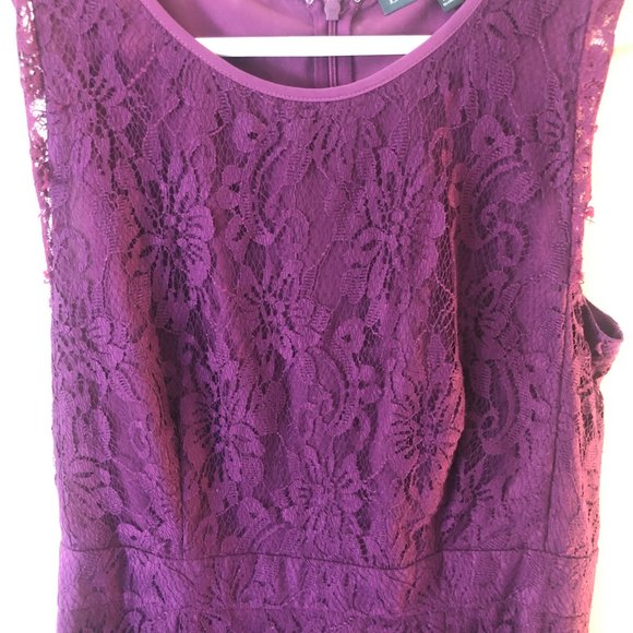 Brixon Ivy Medina Stretch Lace Dress Purple Stitch Fix Women Size M - Picture 5 of 6